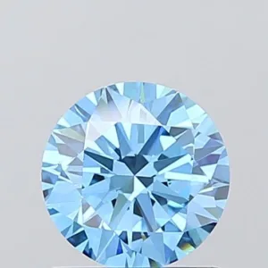 1 Carat Round Fancy Vivid Blue VS1 Lab Diamond