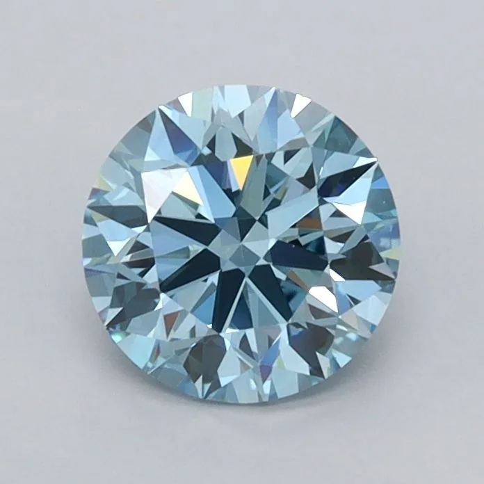 1 Carat Round Fancy Vivid Blue VS1 Lab Diamond 1 1 Carat Round Fancy Vivid Blue VS1 Lab Diamond