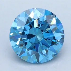 1 Carat Round Fancy Vivid Blue VS2 Lab Diamond