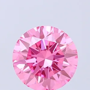 1 Carat Round Fancy Vivid Pink VS1 Lab Diamond