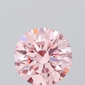 1 Carat Round Fancy Vivid Pink VS1 Lab Diamond