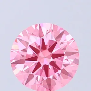 1 Carat Round Fancy Vivid Pink VS1 Lab Diamond