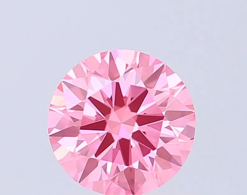 1 Carat Round Fancy Vivid Pink VS1 Lab Diamond 1 1 Carat Round Fancy Vivid Pink VS1 Lab Diamond