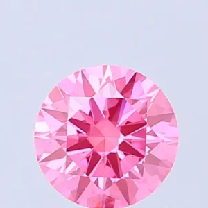 1 Carat Round Fancy Vivid Pink VS2 Lab Diamond
