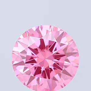 1 Carat Round Fancy Vivid Pink VVS2 Lab Diamond