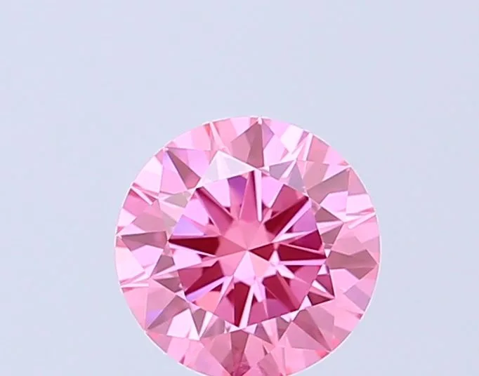 1 Carat Round Fancy Vivid Pink VVS2 Lab Diamond 1 1 Carat Round Fancy Vivid Pink VVS2 Lab Diamond