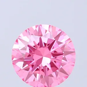 1 Carat Round Fancy Vivid Pink VVS2 Lab Diamond