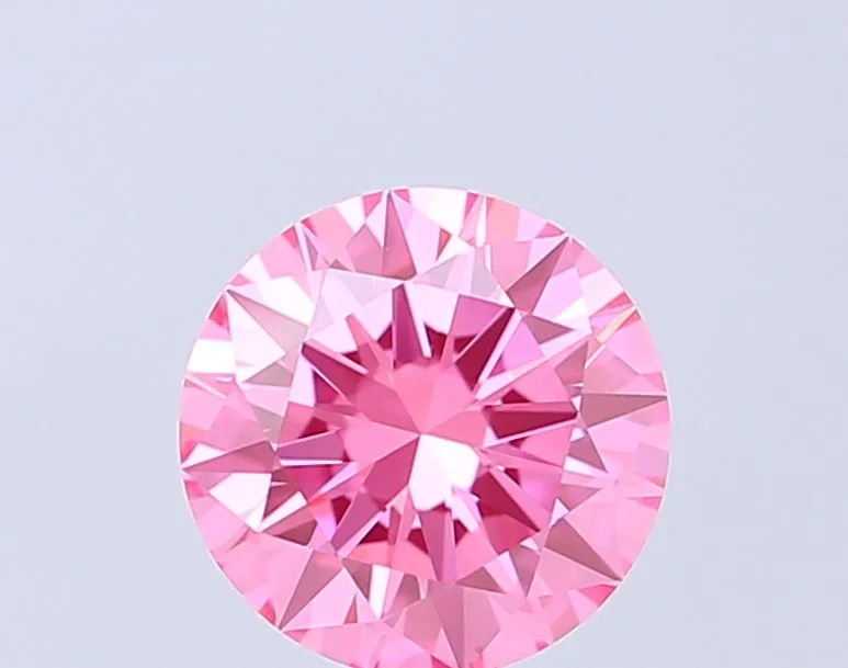 1 Carat Round Fancy Vivid Pink VVS2 Lab Diamond 1 1 Carat Round Fancy Vivid Pink VVS2 Lab Diamond