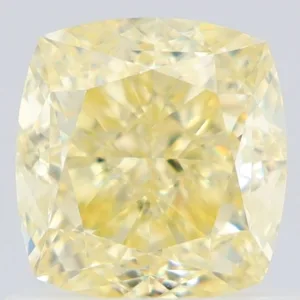 1.01 Carat Cushion Brilliant Fancy Yellow VS1 Natural Diamond