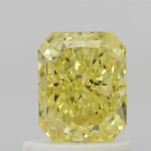 1.01 Carat Radiant Fancy Intense Yellow VS2 Natural Diamond