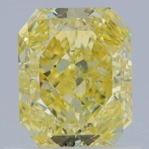 1.01 Carat Radiant Fancy Yellow SI2 Natural Diamond