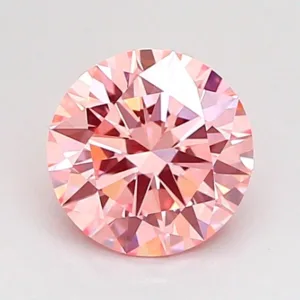 1.01 Carat Round Fancy Intense Pink VS1 Lab Diamond