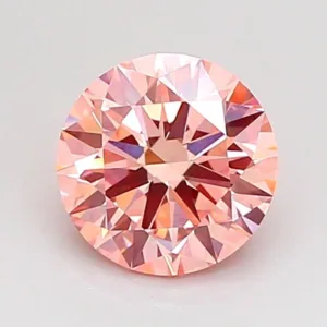 1.01 Carat Round Fancy Intense Pink VS1 Lab Diamond