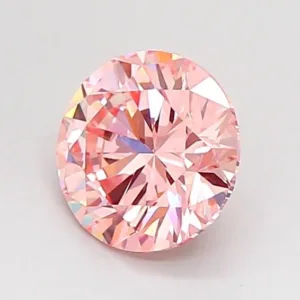 1.01 Carat Round Fancy Intense Pink VS1 Lab Diamond