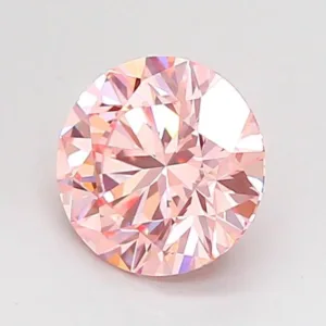 1.01 Carat Round Fancy Intense Pink VVS2 Lab Diamond