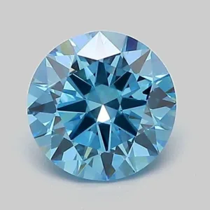 1.01 Carat Round Fancy Vivid Blue VS1 Lab Diamond