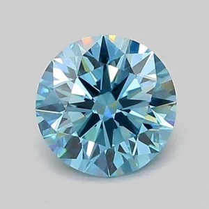 1.01 Carat Round Fancy Vivid Blue VS1 Lab Diamond