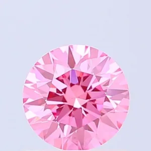 1.01 Carat Round Fancy Vivid Pink VS1 Lab Diamond