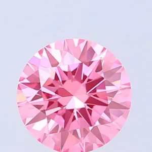 1.01 Carat Round Fancy Vivid Pink VVS2 Lab Diamond