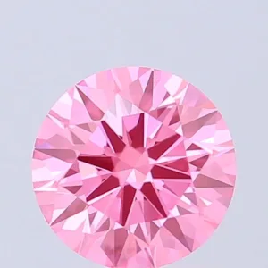 1.01 Carat Round Fancy Vivid Pink VVS2 Lab Diamond
