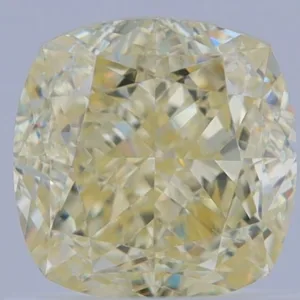1.02 Carat Cushion Brilliant Fancy Light Yellow VS1 Natural Diamond