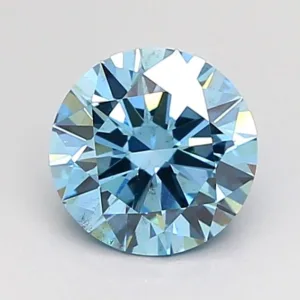 1.02 Carat Round Fancy Vivid Blue SI1 Lab Diamond