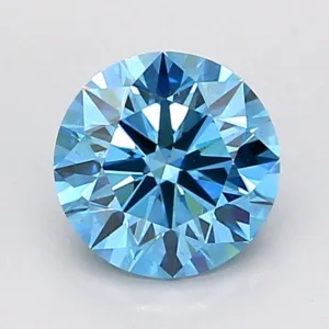 1.02 Carat Round Fancy Vivid Blue VS2 Lab Diamond