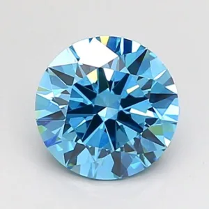 1.02 Carat Round Fancy Vivid Blue VS2 Lab Diamond