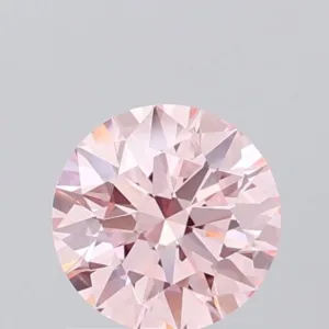 1.02 Carat Round Fancy Vivid Pink VVS2 Lab Diamond
