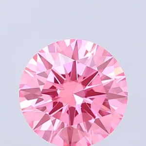 1.02 Carat Round Fancy Vivid Pink VVS2 Lab Diamond