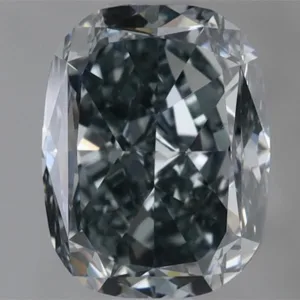 1.03 Carat Cushion Brilliant Fancy Gray Blue VS2 Natural Diamond