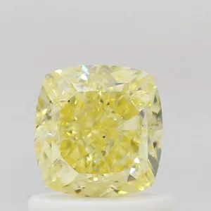 1.03 Carat Cushion Brilliant Fancy Yellow VS2 Natural Diamond