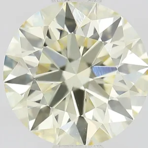 1.03 Carat Round Fancy Light Yellow VVS2 Lab Diamond