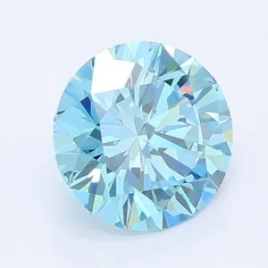 1.03 Carat Round Fancy Vivid Blue VS2 Lab Diamond