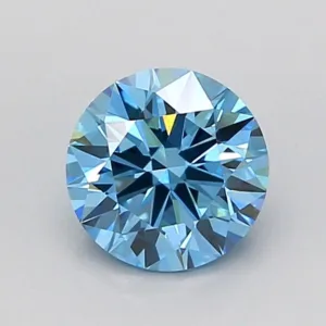 1.03 Carat Round Fancy Vivid Blue VVS2 Lab Diamond