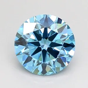1.03 Carat Round Fancy Vivid Blue VVS2 Lab Diamond