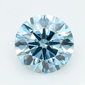 1.03 Carat Round Fancy Vivid Blue VVS2 Lab Diamond