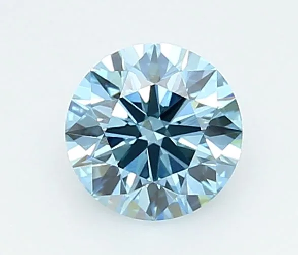 1.03 Carat Round Fancy Vivid Blue VVS2 Lab Diamond 1 1.03 Carat Round Fancy Vivid Blue VVS2 Lab Diamond