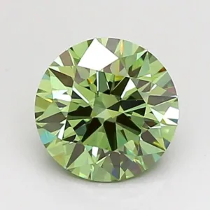 1.03 Carat Round Fancy Vivid Green VS1 Lab Diamond