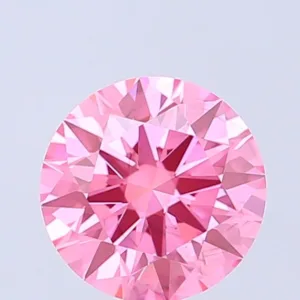 1.03 Carat Round Fancy Vivid Pink VS2 Lab Diamond
