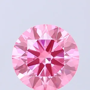 1.03 Carat Round Fancy Vivid Pink VVS2 Lab Diamond