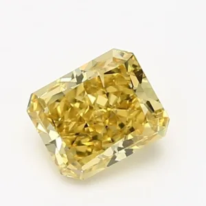 1.04 Carat Emerald Yellow VVS1 Natural Diamond