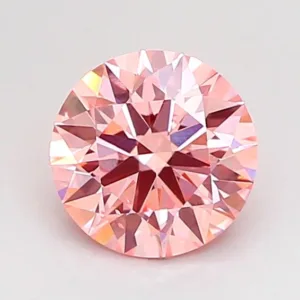 1.05 Carat Round Fancy Intense Pink VS2 Lab Diamond