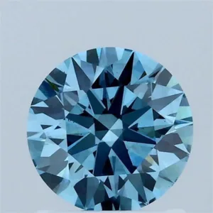 1.05 Carat Round Fancy Vivid Blue VS2 Lab Diamond