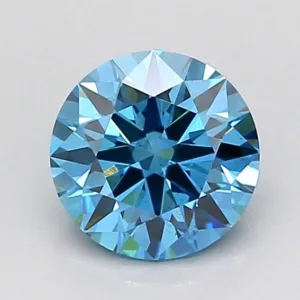 1.05 Carat Round Fancy Vivid Blue VS2 Lab Diamond