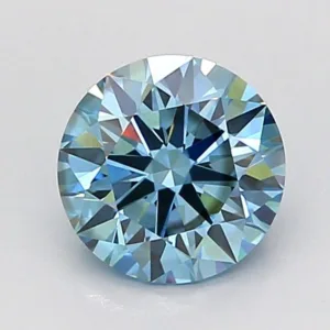 1.05 Carat Round Fancy Vivid Blue VS2 Lab Diamond