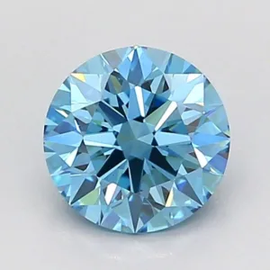 1.05 Carat Round Fancy Vivid Blue VVS2 Lab Diamond