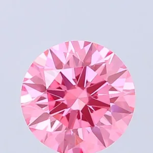 1.05 Carat Round Fancy Vivid Pink VS1 Lab Diamond