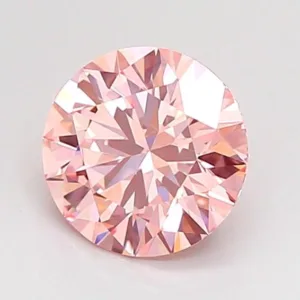1.06 Carat Round Fancy Intense Pink VVS2 Lab Diamond