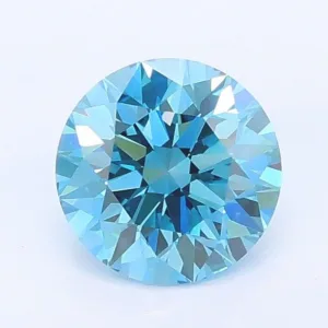 1.06 Carat Round Fancy Vivid Blue VS2 Lab Diamond